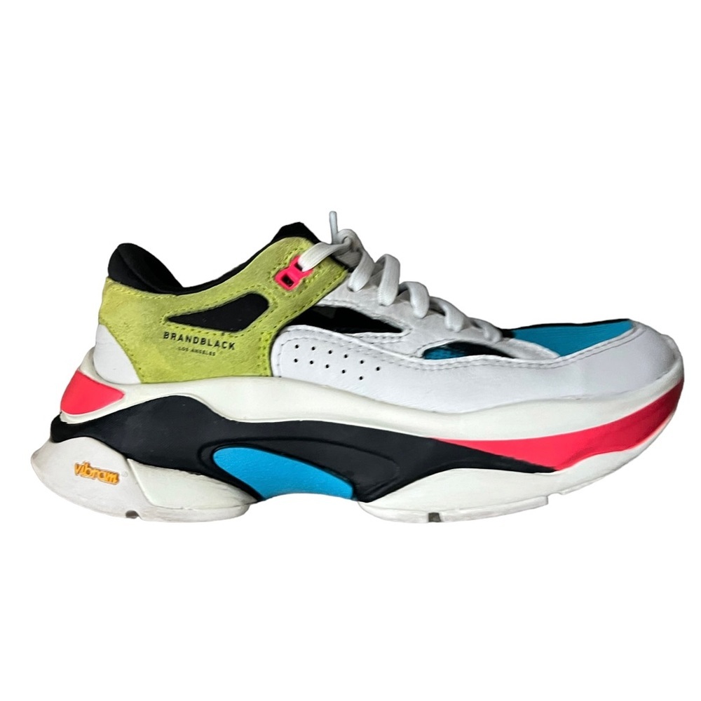 BRANDBLACK Saga 130 Sneaker In Neon Yellow/Pink/Ocean Size 7